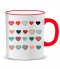 แก้วเซรามิค colorful heart mug